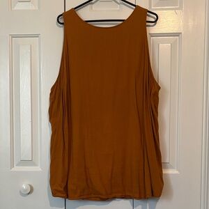 Old Navy Women's Scoop Neck Tank Top - Rust Brown